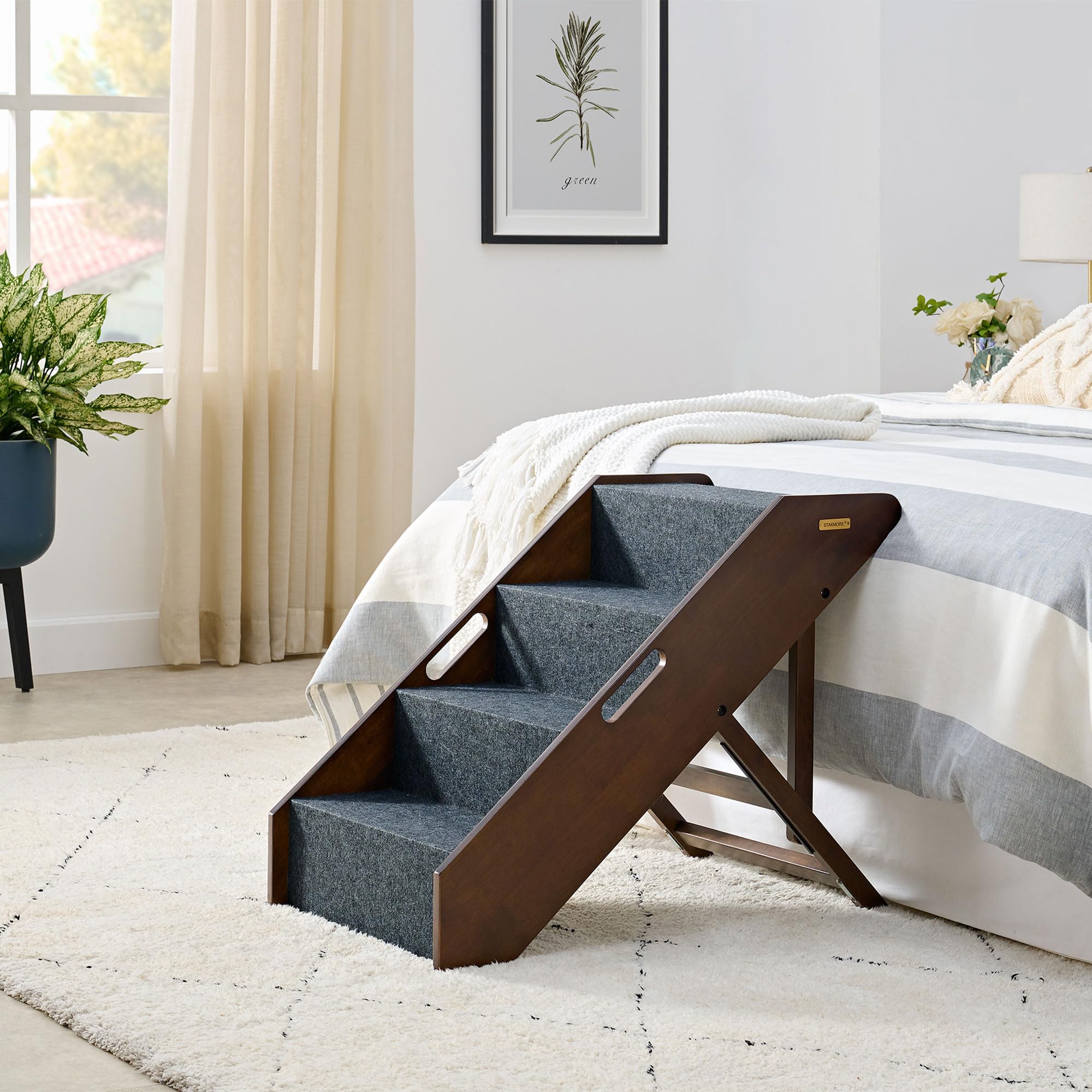 Amazon.com : Stakmore Wooden Pet Steps with 3 Adjustable Heights