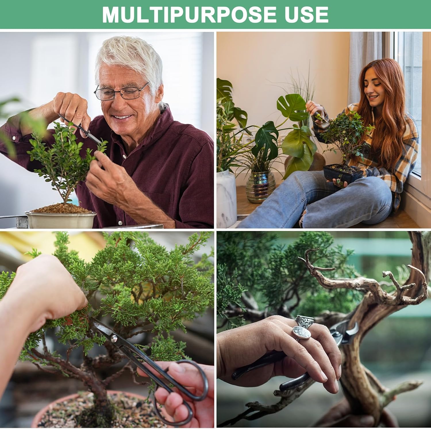 Bonsai Tool - 11 Inch Stainless Steel Knob Cutter, Bonsai Tree Plants Modeling Tools, Applying to Gardening Pruning Knobs/Tumors (280mm, Silver)