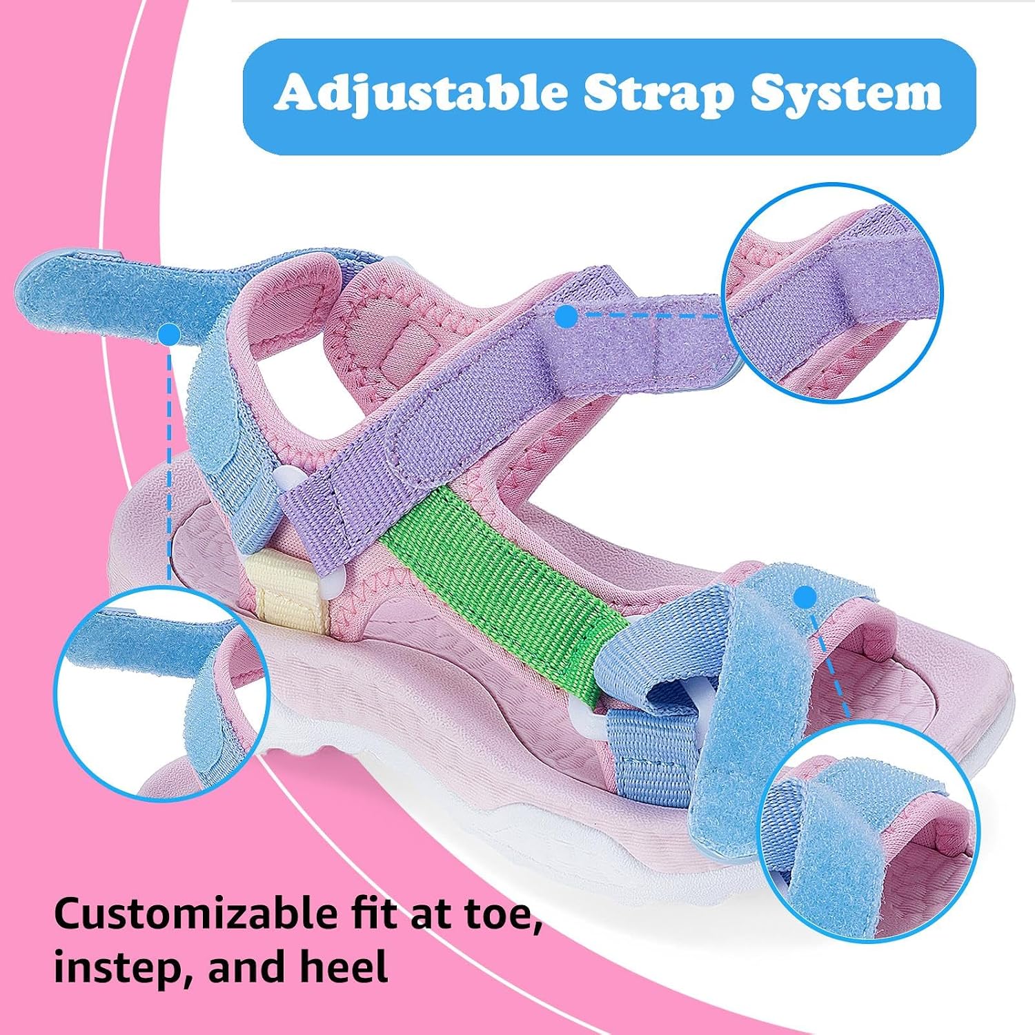 Mishansha Toddler Boys Girls Sandals with Adjustable Straps Open-Toe Kids Outdoor Sport Hiking Water Sandals for Little/Big Kid