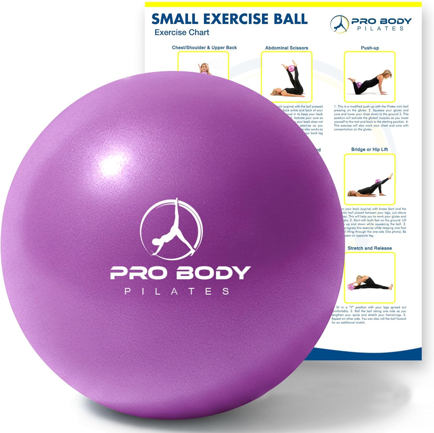 ProBody Pilates Mini Exercise Ball...