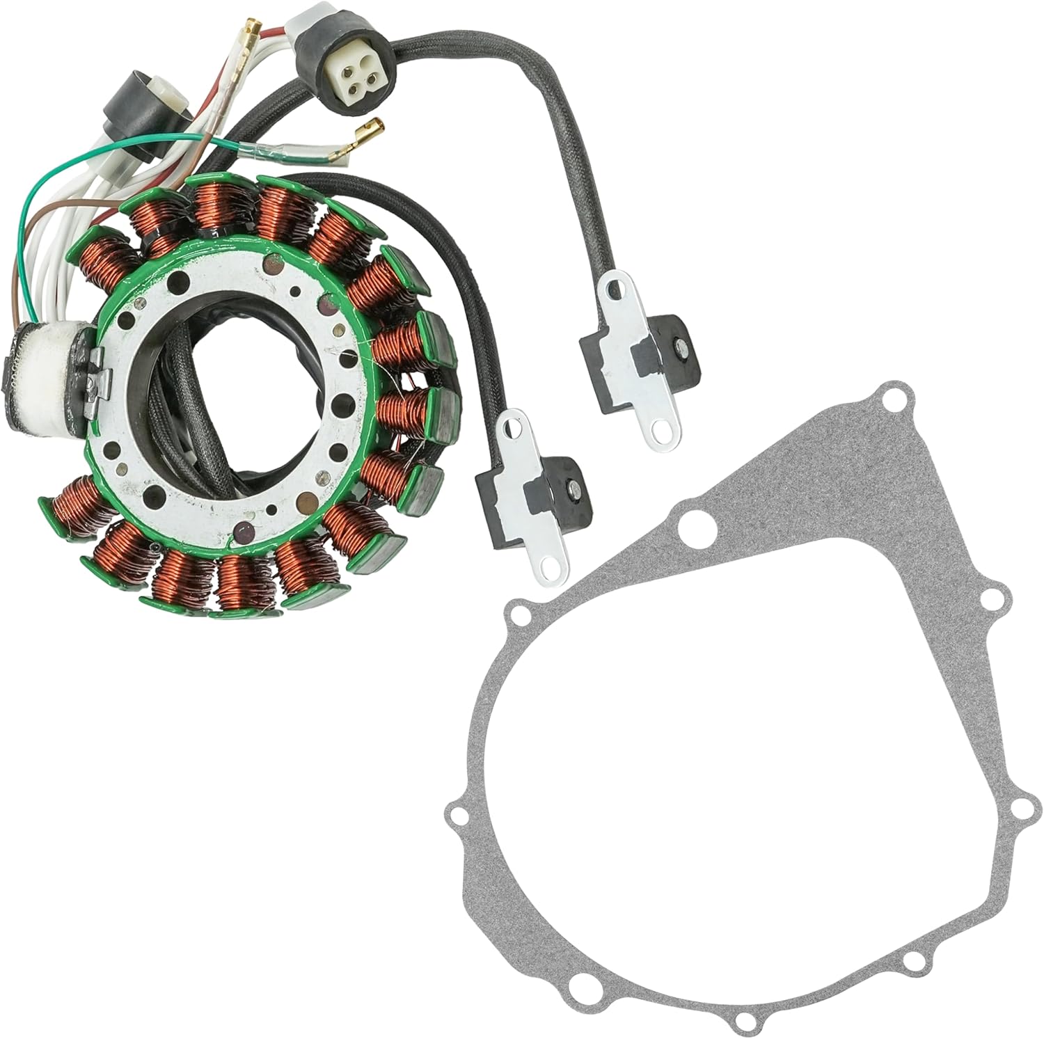 Caltric Stator and Gasket Compatible With Yamaha Moto-4 350 Yfm350Er Yfm350 Er 1987 1988 1989