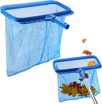 iayokocc Pool Skimmer, Professional Pool Skimmer Net Without Pole, Swimming Pool Leaf Skimmer Net with Reinforced Frame & Fine Nylon Mesh, Large Capacity Pool Cleaning Net