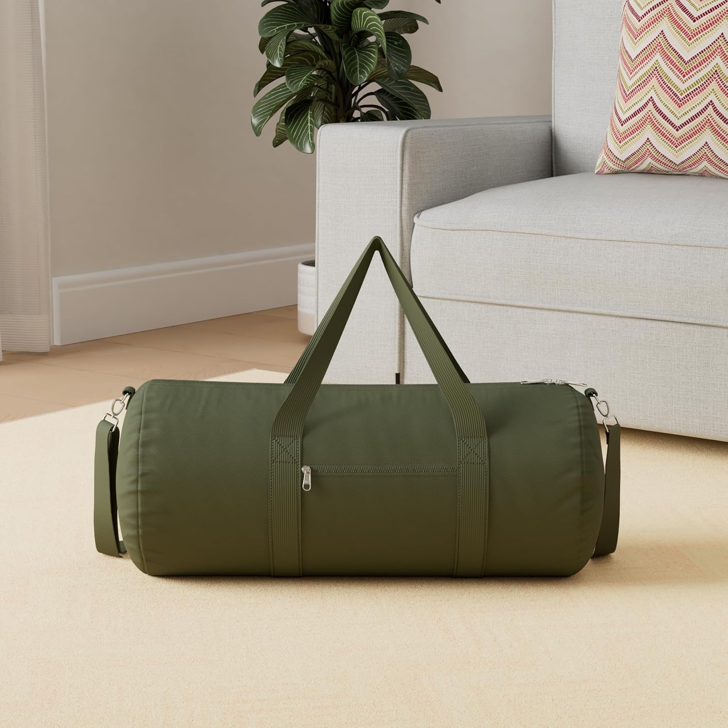 vorspack duffel bag 20-24-28 inches foldable gym bag for men women duffle bag lightweight with inner pocket for travel sports 28 inches green 28 inches