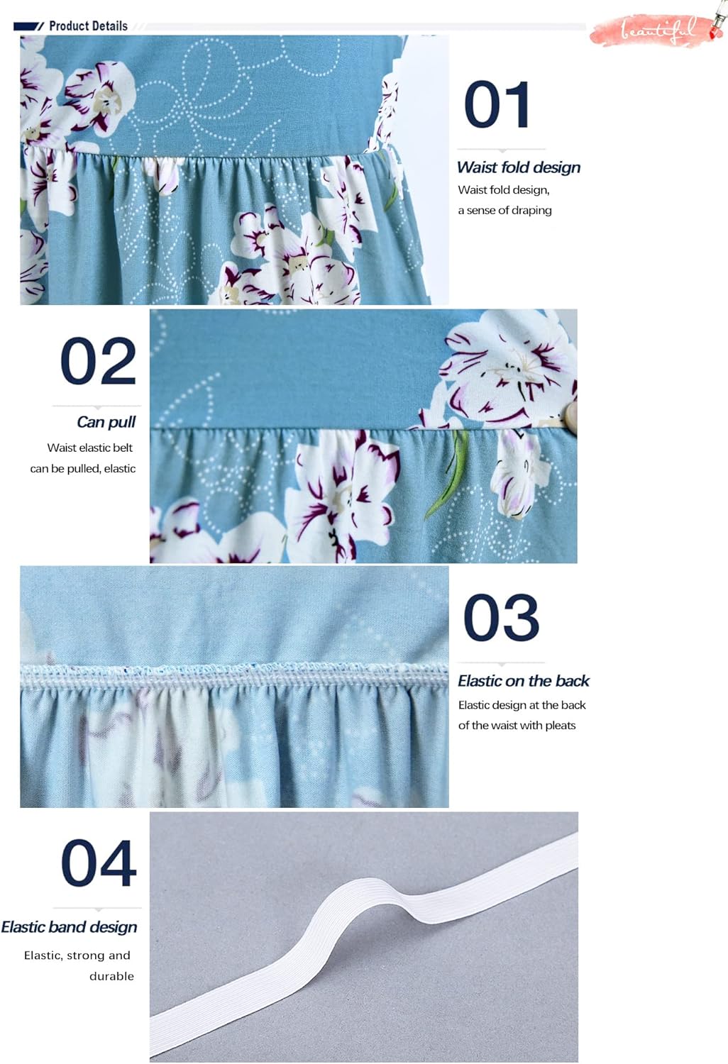 AUSELILY Women's Classic Short Sleeve Loose Plain Casual Long Maxi Dresses for Women 2026 - Image 3