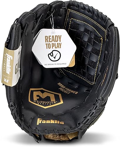 Miniatura 2 de Franklin Sports Field Master Baseball + Softball Glove - Field Master Adult + Youth Baseball + Softball Mitt - Men's + Women's Gloves - Right Hand