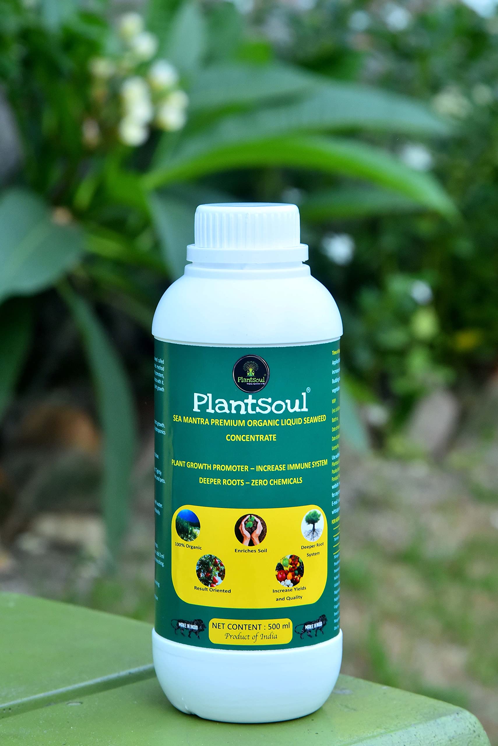 See full amazon price history chart for Plantsoul Seaweed Sea Mantra 500 ml Premium Organic Liquid Concentrate with Measuring Cup - Fertilizer for All Indoor and Outdoor - Plants, Crops and Trees Plantsoul Seaweed Sea Mantra 500 ml Premium Organic Liquid Concentrate with Measuring Cup - Fertilizer for All Indoor and Outdoor - Plants, Crops and Trees (B099F7NS4B) Amazon Price History, Amazon Price Tracker