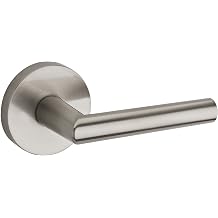 Satin Nickel Modern Milan Passage Door Leverset