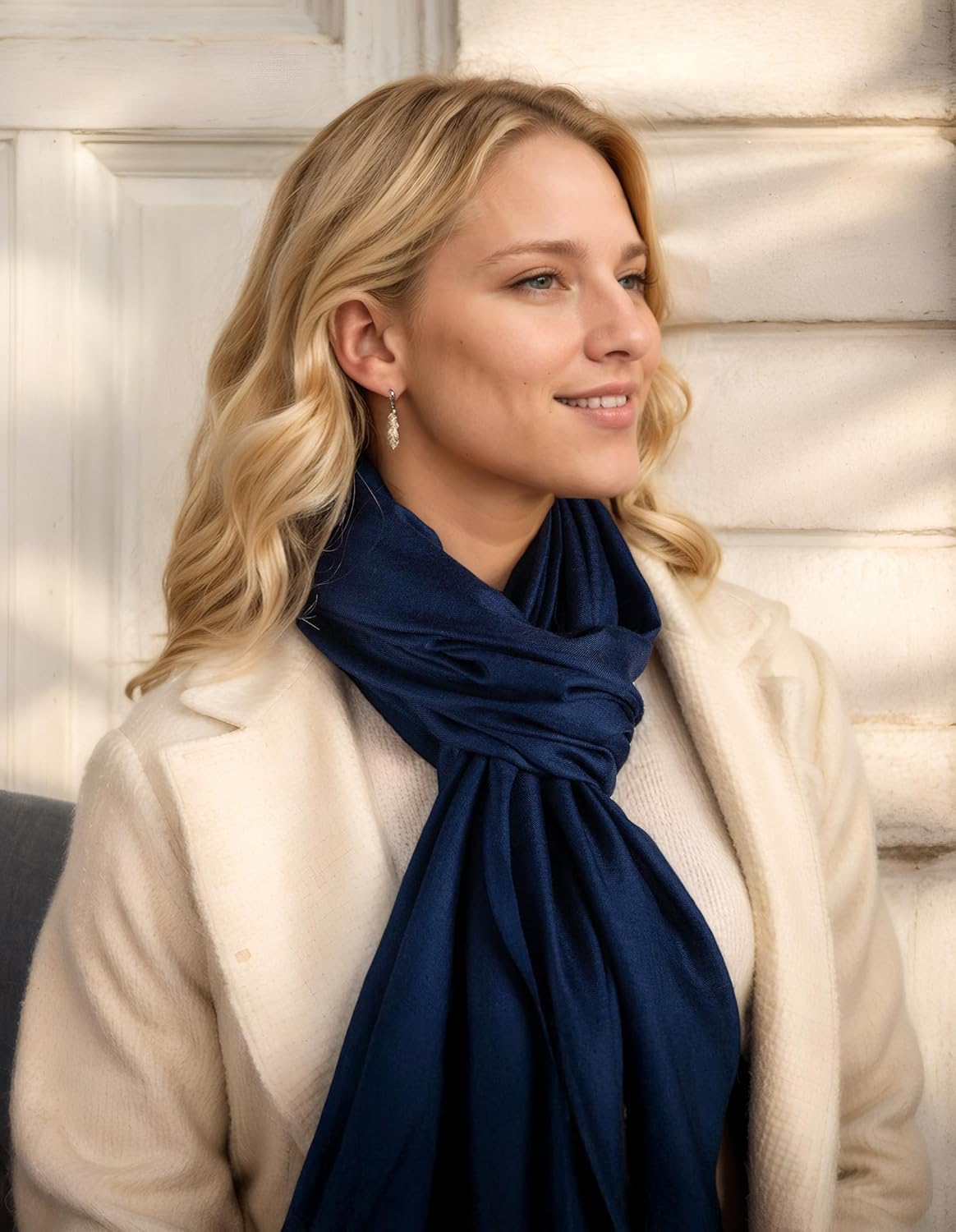 Achillea Soft Silky Pashmina Scarf for Women – Shawl Wrap for Evening Dresses, Bridesmaids, Weddings & Everyday Wear - Image 3