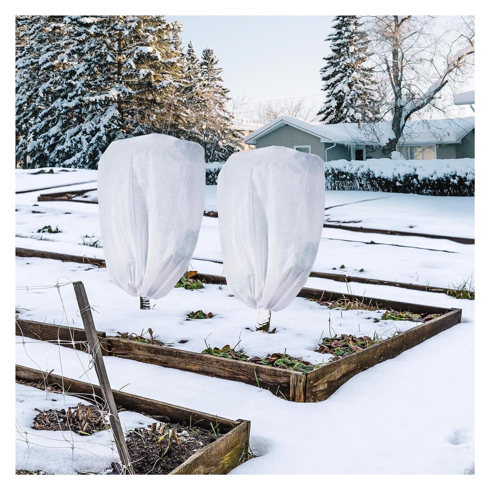 12pcs White Plant Cold Cover Für Pflanzen