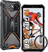 OUKITEL G3 Unbreakable Mobile Phone 2025, 16GO+64GB/1TB Unbreakable Smartphone, 6300mAh Battery for Construction Phone, 6 Inch Screen, 13MP Camera, Dual SIM/Face ID/GPS/OTG – Orange