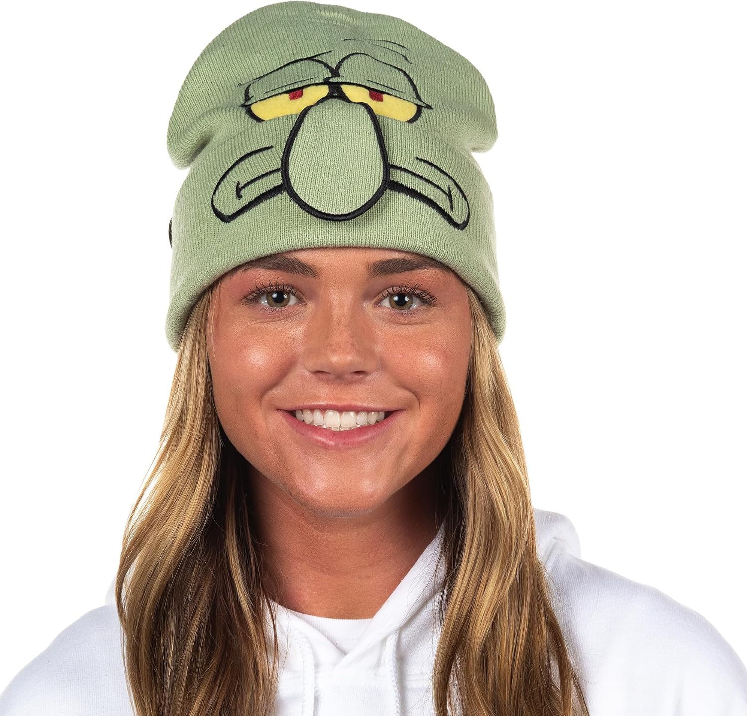 Nickelodeon Spongebob Squarepants and Friends Adult Character Cuffed Beanie Hat for Men and Women