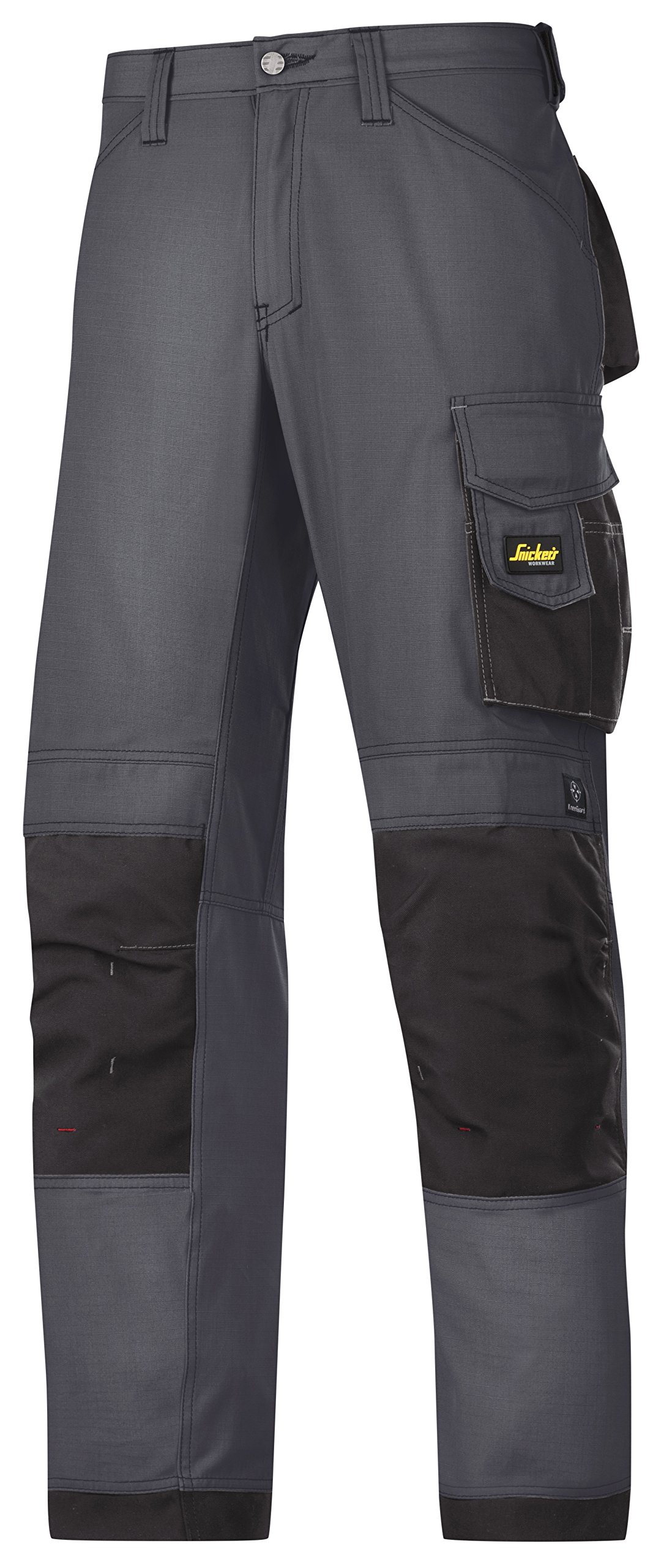 Snickers Handwerkerhose Rip-Stop stahlgrau-schwarz, Gr. 44