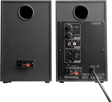 Edifier Edifier MR4 42W 2.0ch PC Active Near-Field Monitor Speaker | 4-Inch Mid-Bass Unit High Sound Quality | Built-in Amplifier for DTM, Composition, Studio Monitor Use | Wired External | TRS