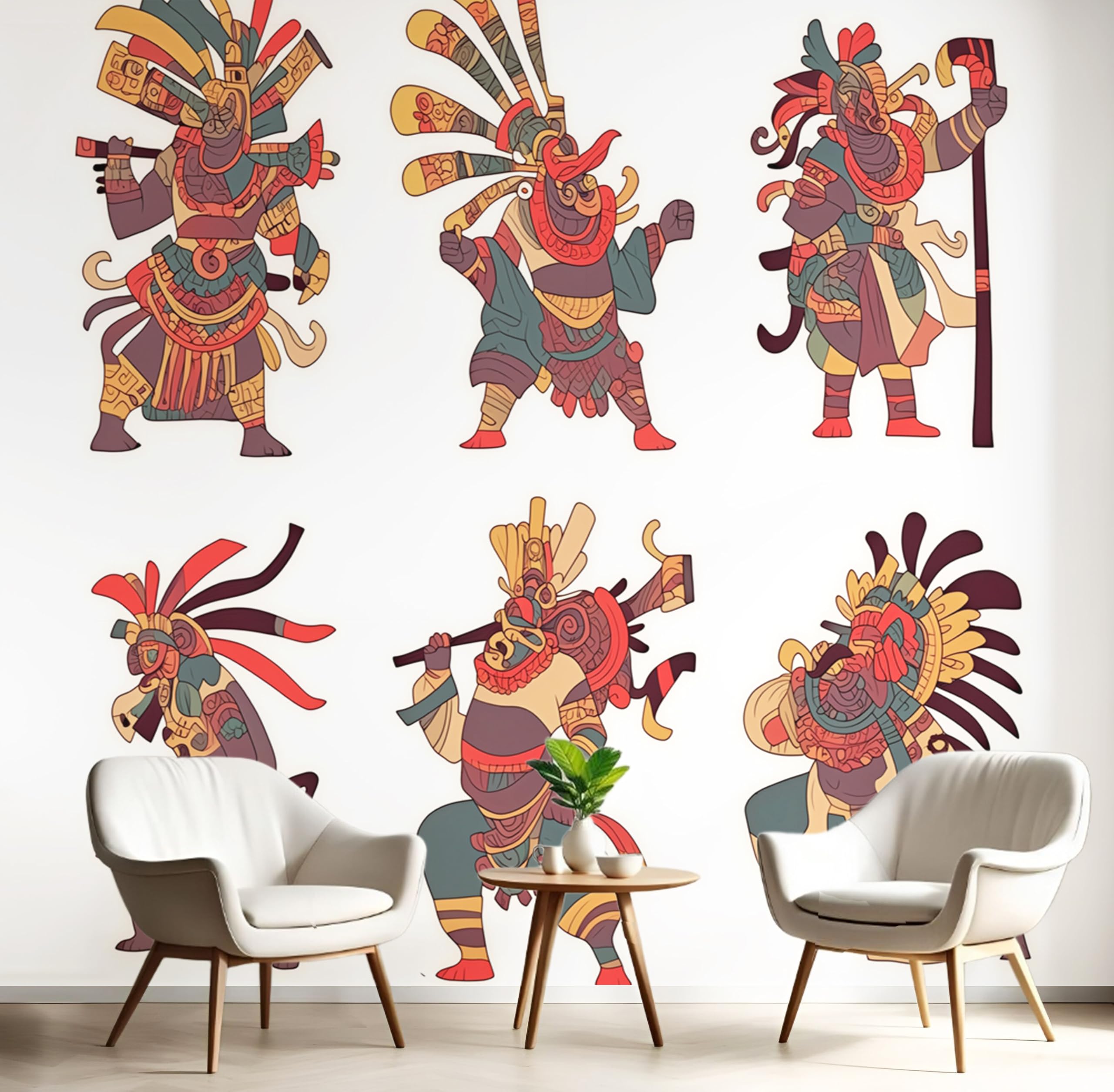 Papier peint panoramique Maya 250x170cm pour salon