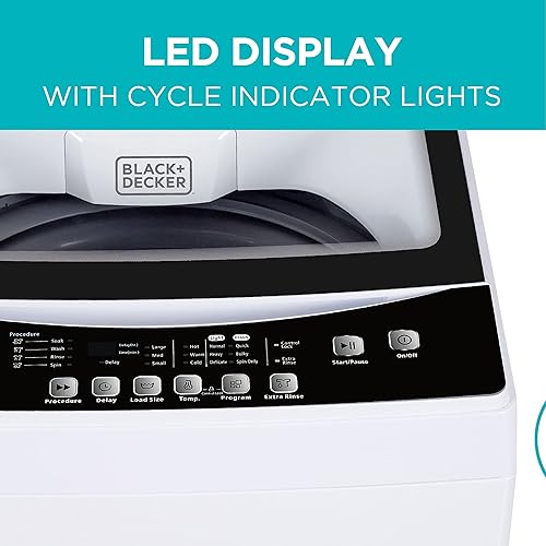 Miniatura 3 de BLACK+DECKER Paquete pequeño de lavadora y secadora portátil para uso doméstico