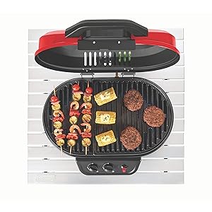 Coleman RoadTrip 225 Portable Tabletop Grill, 2-Burner Gas Grill with Matchless Ignition & Adjustable Temperature Control, 11,000 BTUs of Power for Grilling, Tailgating, Camping, BBQ, & More