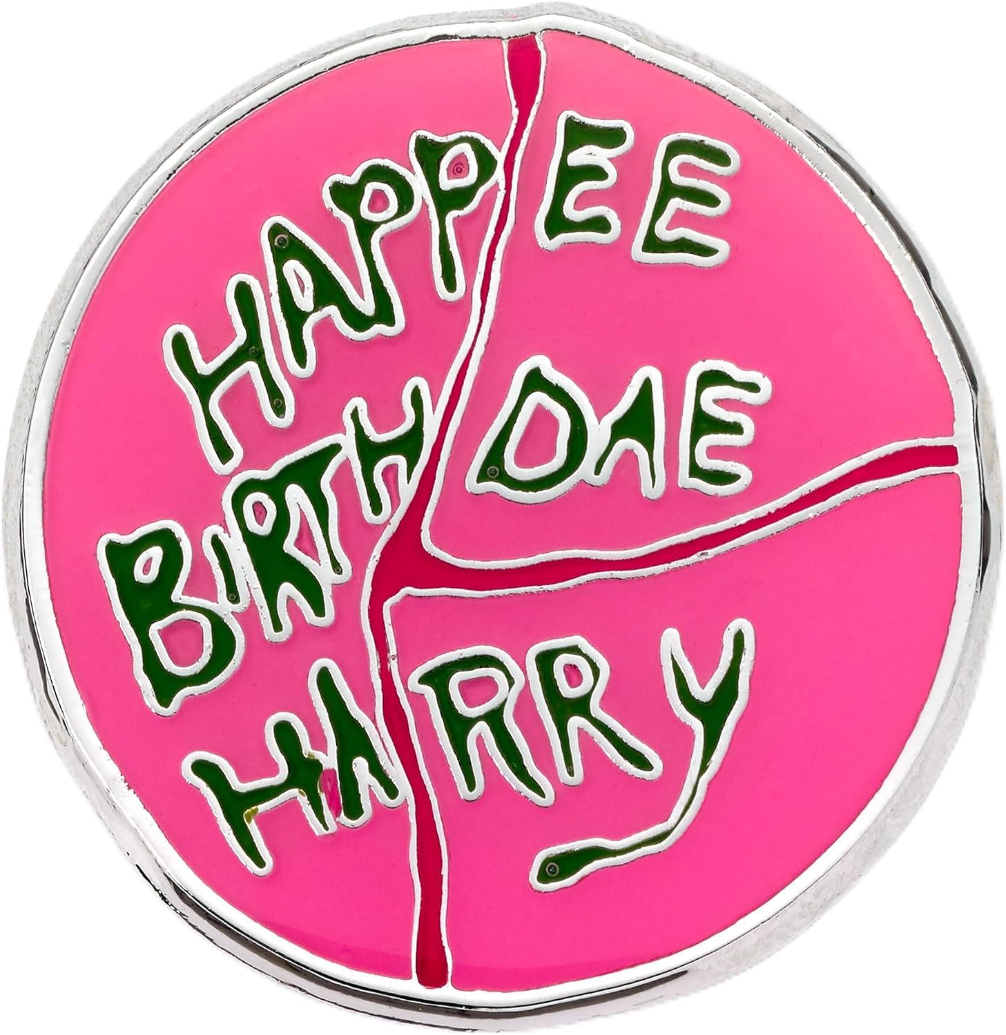Harry Potter Happee Birthdae Harry Cake przypinka odznaka, Jeden rozmiar, Cynk, Bez kamieni szlachetnych