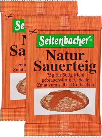 Seitenbacher Natural Sourdough I 2 Portion Bags I Liquid I Immediate Use I Pack of 5 5 x 150 g