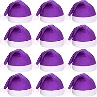 Vista 11 de SATINIOR 12 sombreros de Papá Noel, sombrero de tela no tejida para vacaciones, suministros de fiesta de Navidad