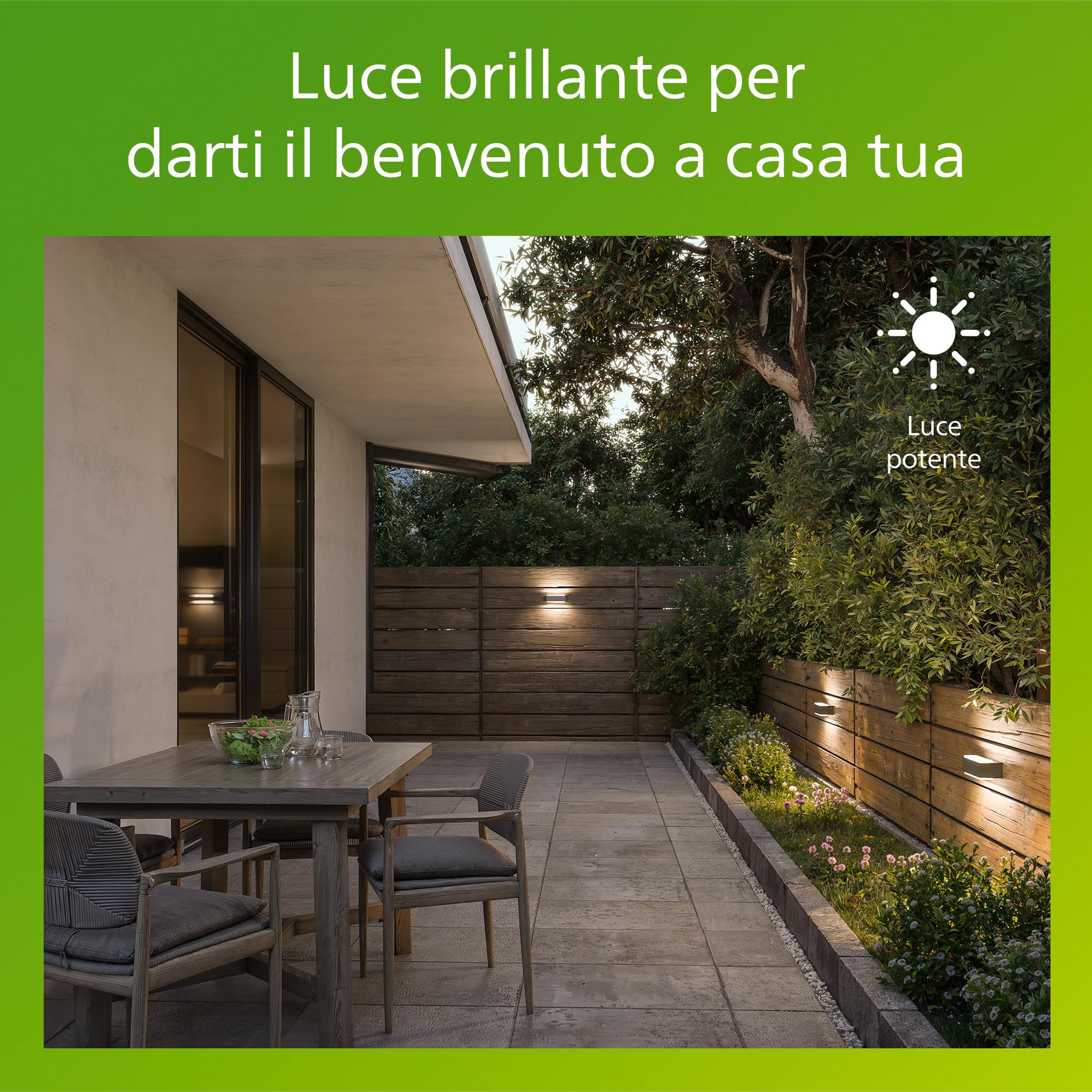 Philips Stratosphere Applique LED, Lampada da Esterno, 9 W, 1.000 lm, Luce Bianca Calda 2.700 K, Resistente a Intemperie IP44, Luce Verticale, LED Integrato, Alluminio, Antracite, Confezione da 2