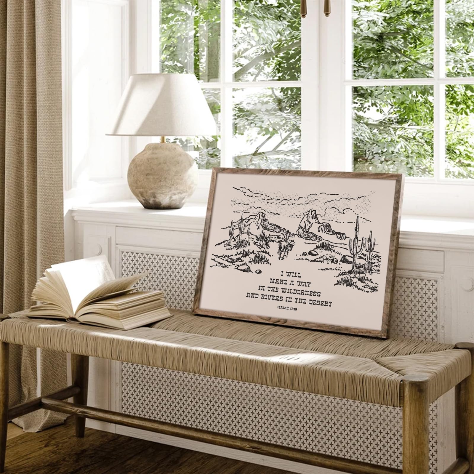 Amazon.co.jp: キリスト教西部壁装飾アートワークセット 聖書の一節