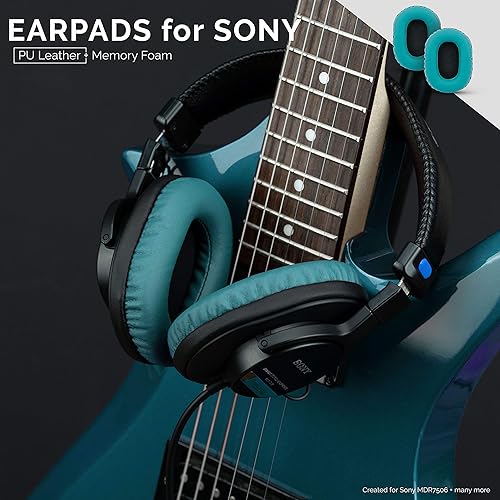 Miniatura 4 de BRAINWAVZ Almohadillas de repuesto para Sony MDR 7506, V6, CD900ST, almohadillas de espuma viscoelástica y adecuadas para otros auriculares en la