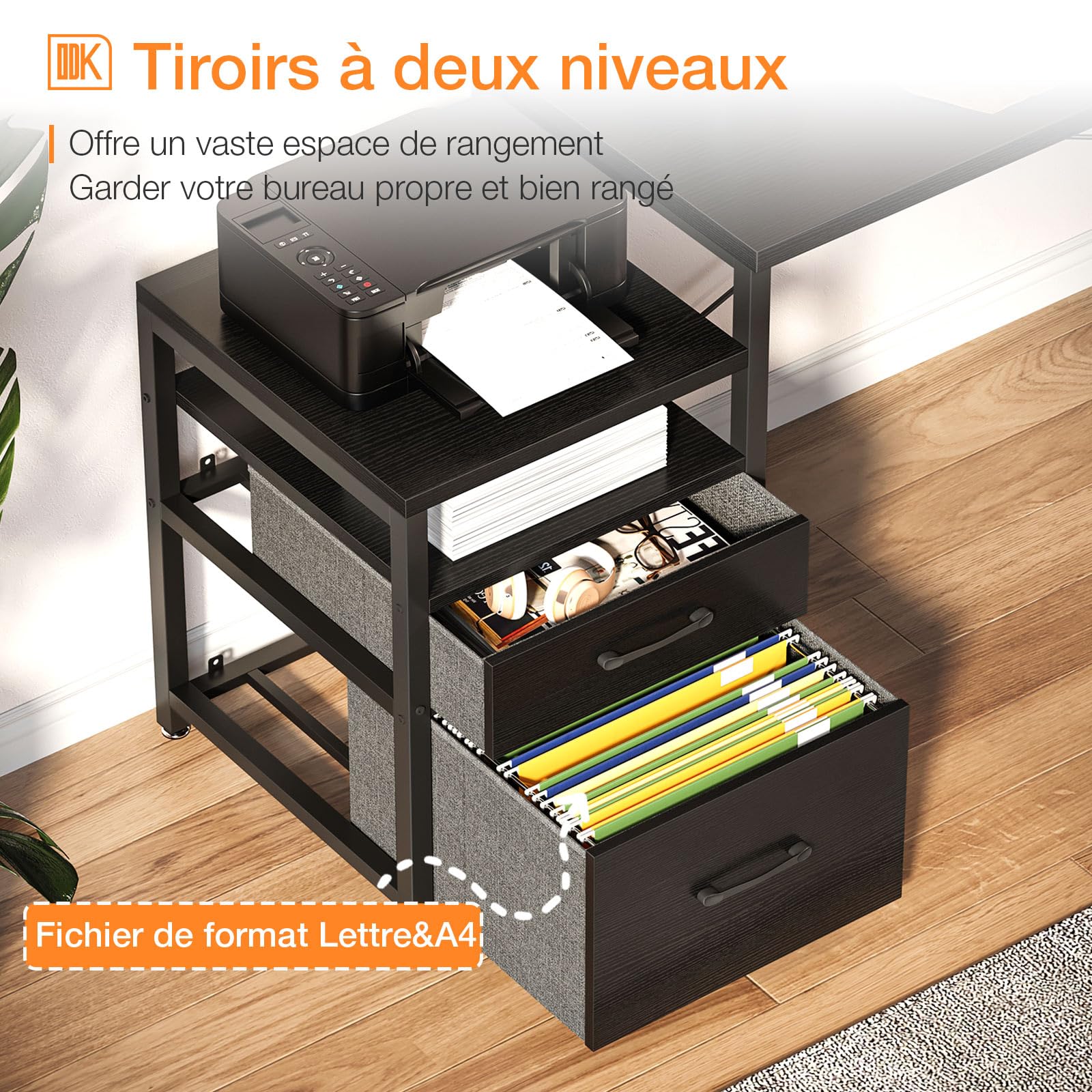 ODK Gamingtafel met stopcontacten en USB-oplaadpoort, gamingbureau met CPU- standaard, hoekbureau L-vorm voor thuiskantoor, wit, 168 x 120 cm