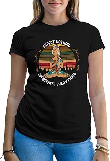Namaste Buddha Yoga Expect Nothing Appreciate Everything Women's T-Shirt