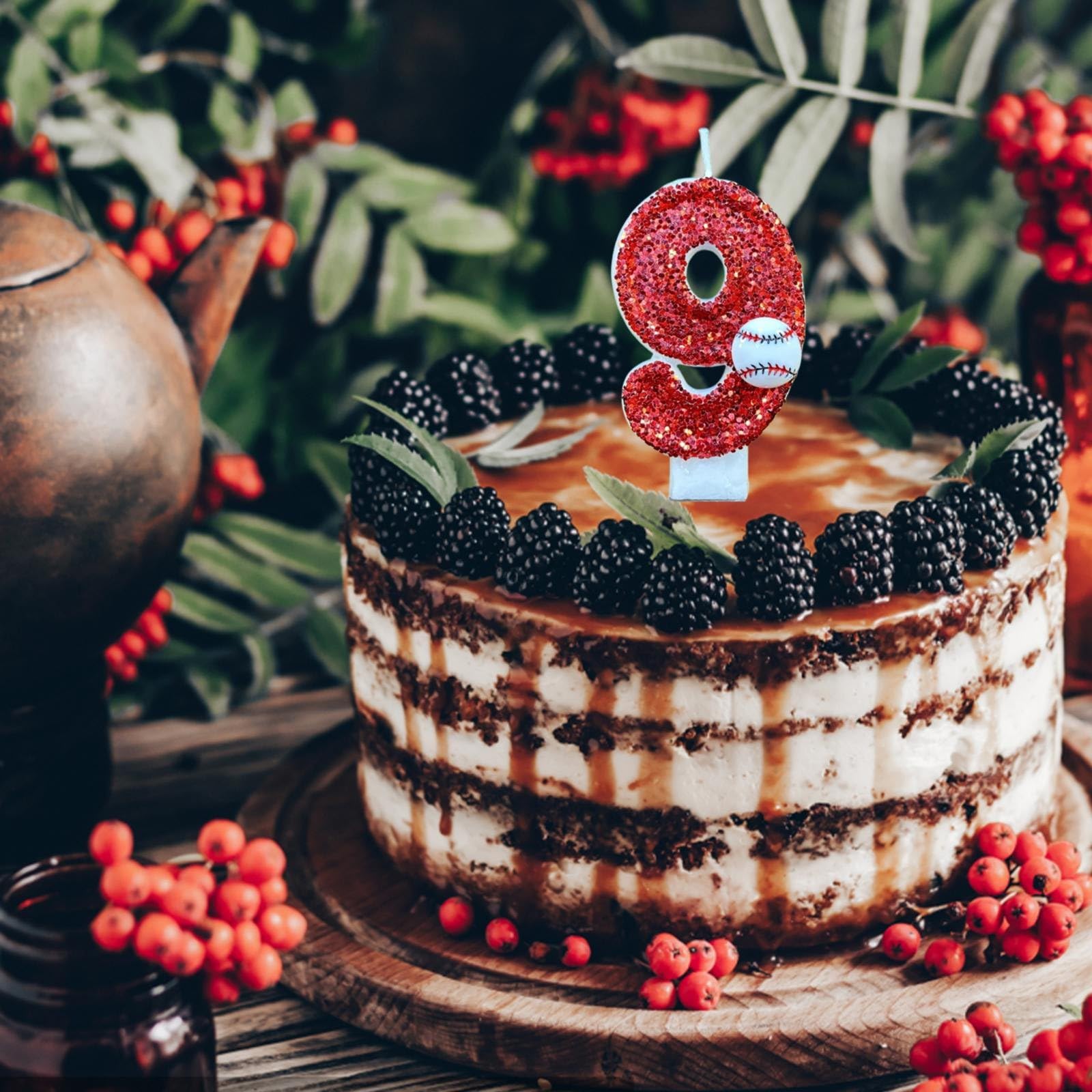 Candeline Per Torta Numero 6 – Candele Di Compleanno A Tema Baseball – Perfette Per Festa Compleanno, Anniversario O Per Gli Amanti Dello Sport