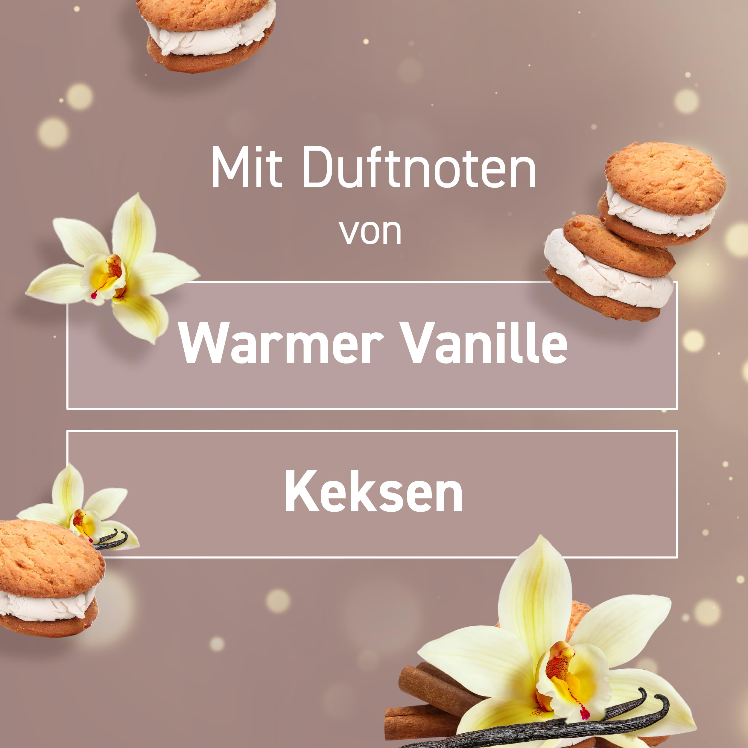 Glade Langanhaltende Duftkerze Vanilla Cream Cookies