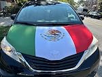 Car Hood Cover Country Flag Hood Cover Durable Weatherproof Universal Fit Car Cover for All Seasons Protection Custom Fit for Cars Trucks SUVs (Mexico)