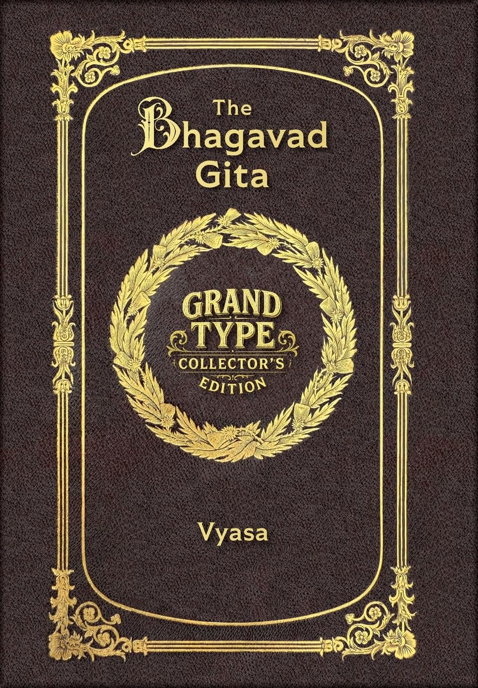 Large Print - The Bhagavad Gita - Grand Type Collector's Edition - Matte Hardcover with Dust Jacket
