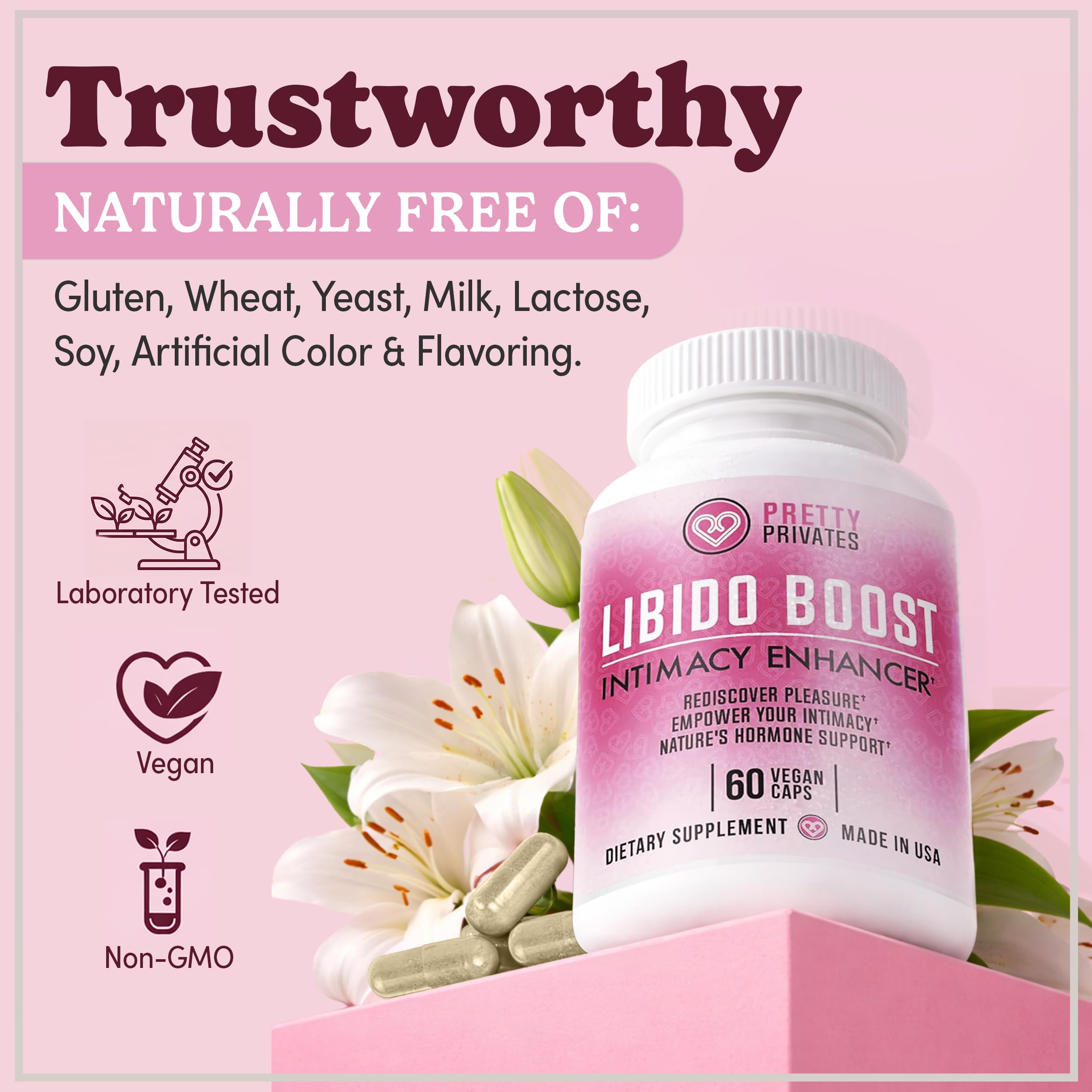 Libido Booster for Women - All Natural, Made in USA, 60 Capsules — Amazon image 5