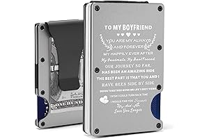 Personalized Engraved Metal Wallet for Boyfriends