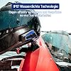 LEXIN B4FM Motorcycle Bluetooth Headset Helmet Intercom Communication System for up to 10 Motorcycles with 2000 m Range Motorcycle Helmet Intercom with Music-Sharing Function Double Pack