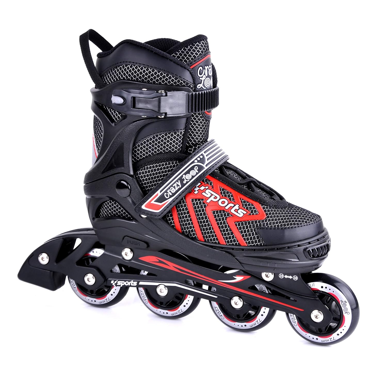 Buy Crazy Loop Adjustable Rollerblades (4M 6M) for Kids Women Men Adult Boys GirlsInline