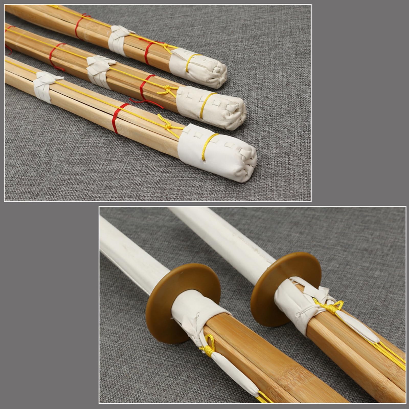 (80 cm,100 cm,120 cm) Épée de samouraï en Bambou Naturel,Épées en Bois de Pratique du Kendo,Katana Japonais en Bois Fait à la Main pour l'entraînement,Les Cadeaux,Le Cosplay - 1 pièce/2 pièces