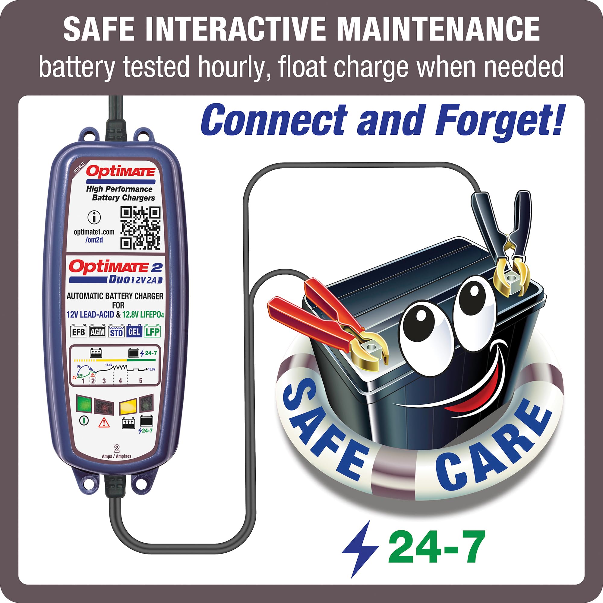 Optimate 2 DUO 12V 2A 自動充電器 OptiMate 2 DUO - OptiMate