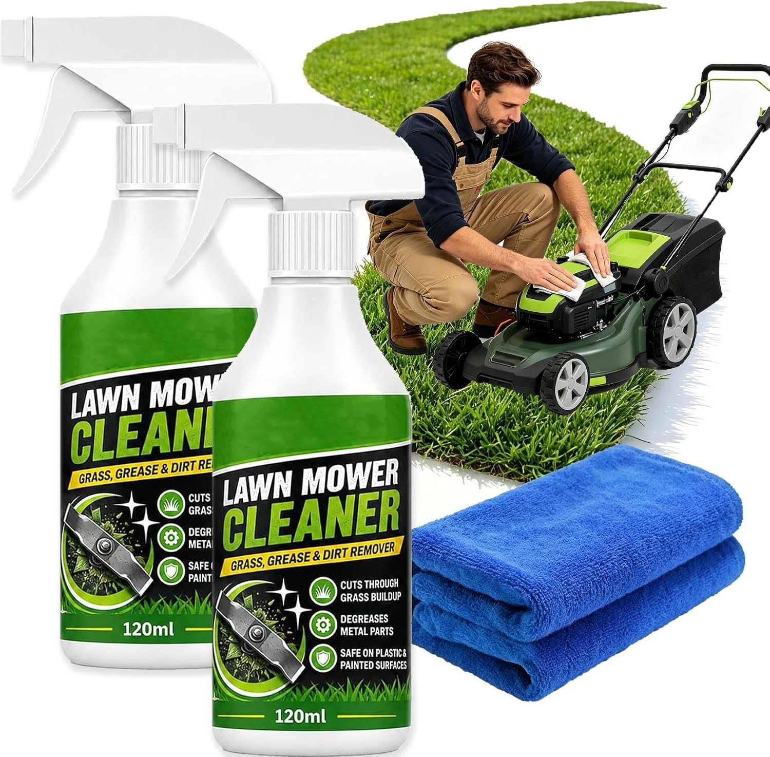 Fast Acting Lawn Mower Cleaner Spray,120ml