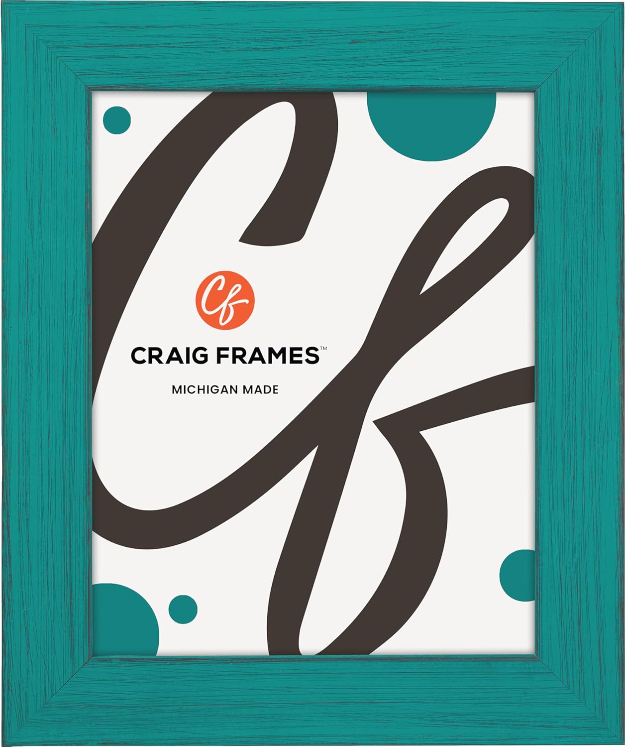 Craig Frames Jasper, 8x10 Picture Frame, French Teal