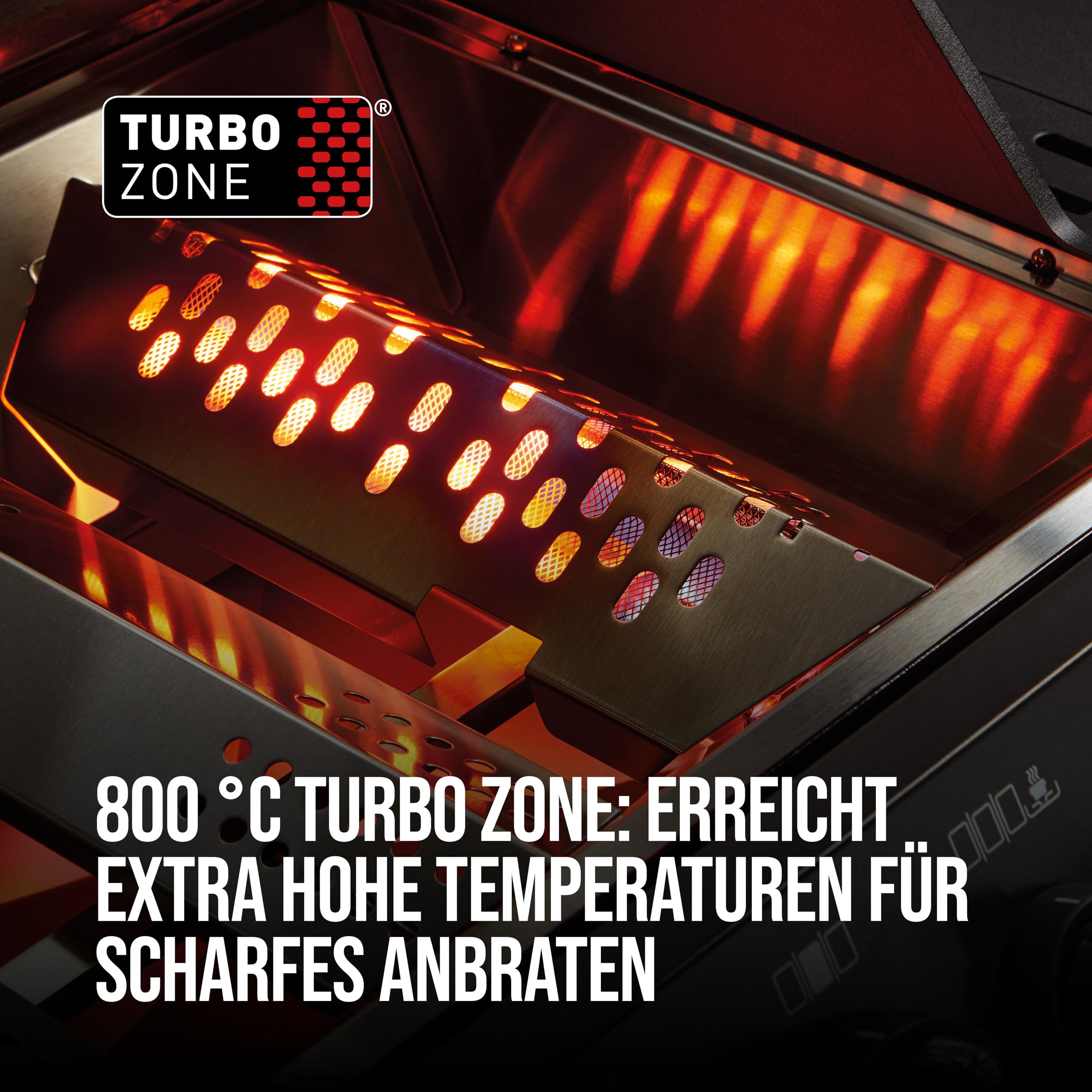Enders® Gasgrill MONROE PRO 3 SIK TURBO SHADOW, 3-Edelstahlbrenner, Seitenkocher, Infrarot-Backburner, Sichtfenster, HEAT RANGE™, SWITCH GRID™, 800 °C TURBO ZONE™, SIMPLE CLEAN™, #8381
