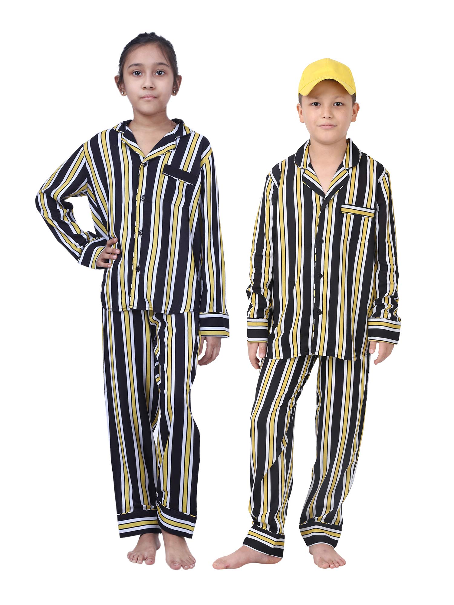 Kids Night Suit Set (Pyjama + Shirt) 100% Viscose, Melin(K)-image-44