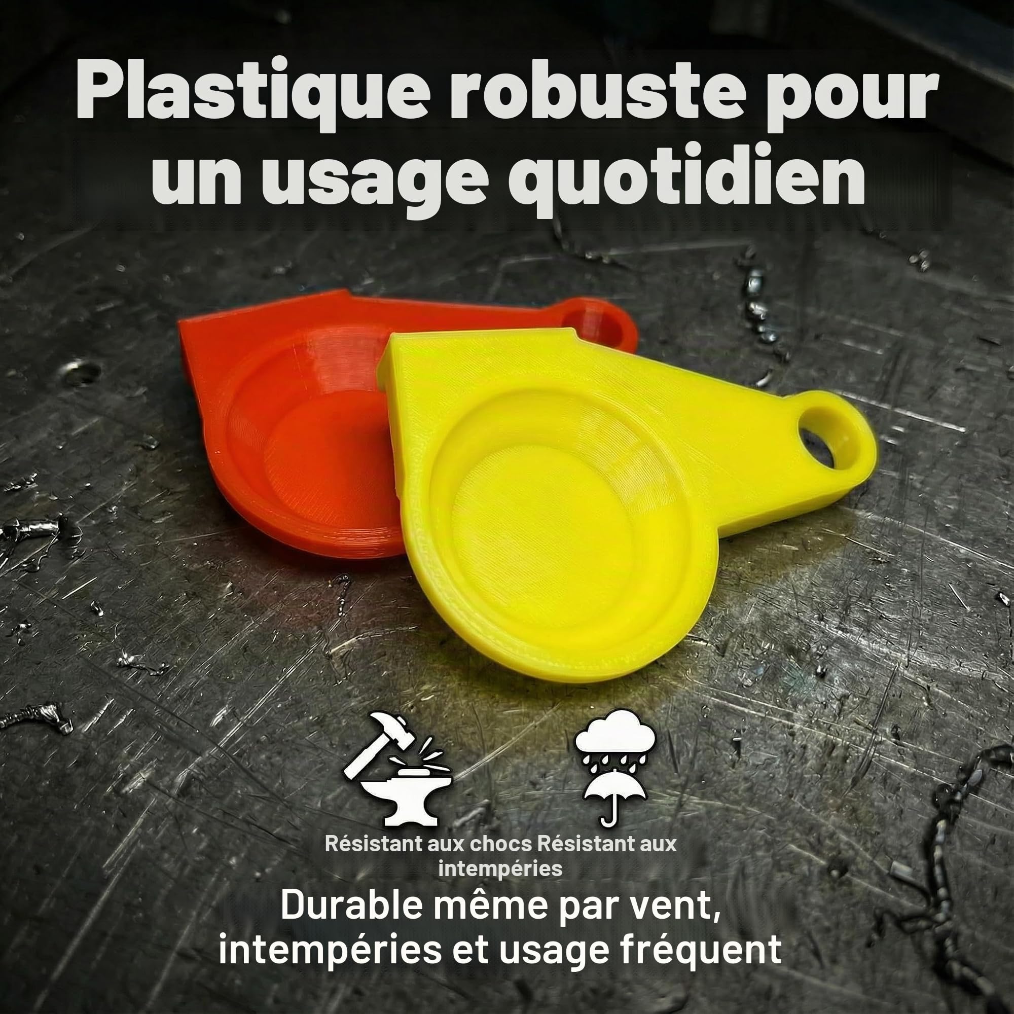 Lot de 10 capuchons anti-poussière pour tête d'embrayage - Rouge et jaune - Capuchon de rechange standard pour camion et tracteur (5 jaunes et 5 rouges)