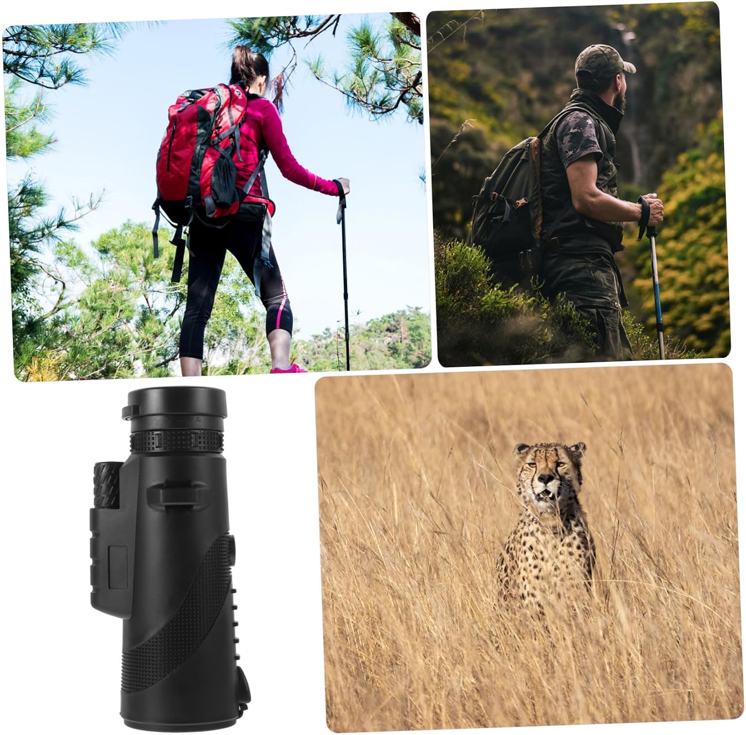 Scope Binoculars for Bird Watching Monocular Telescope High Definition for Adults Hiking Accessories for Men