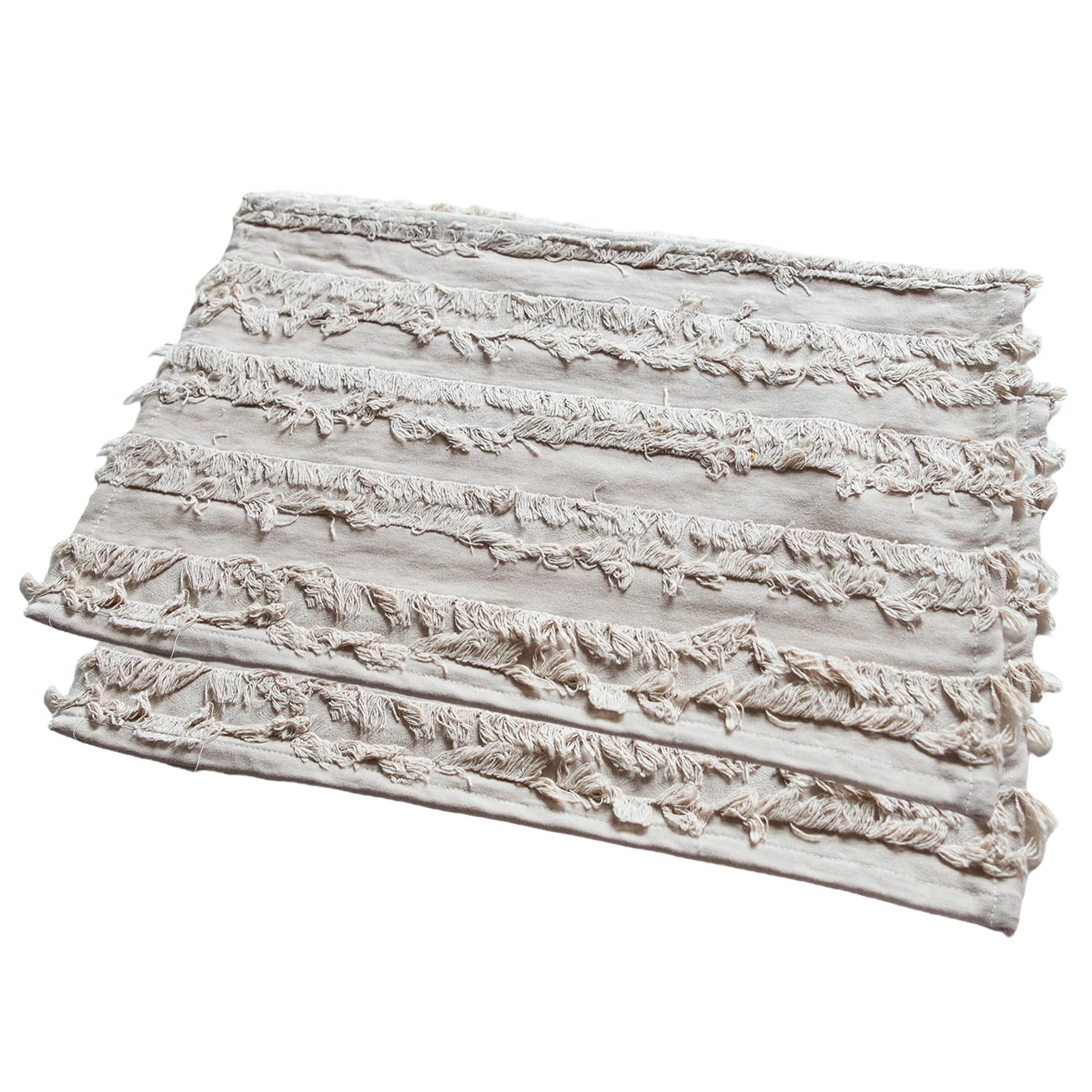 Tsophreniq Of 2 Cotton Linen Table Pad Place Mats Dining Table Mats Placemats Dining Cotton Linen Texture Decorative