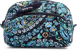 Vera Bradley Women's Cotton Mini Cosmetic Makeup Organizer Bag