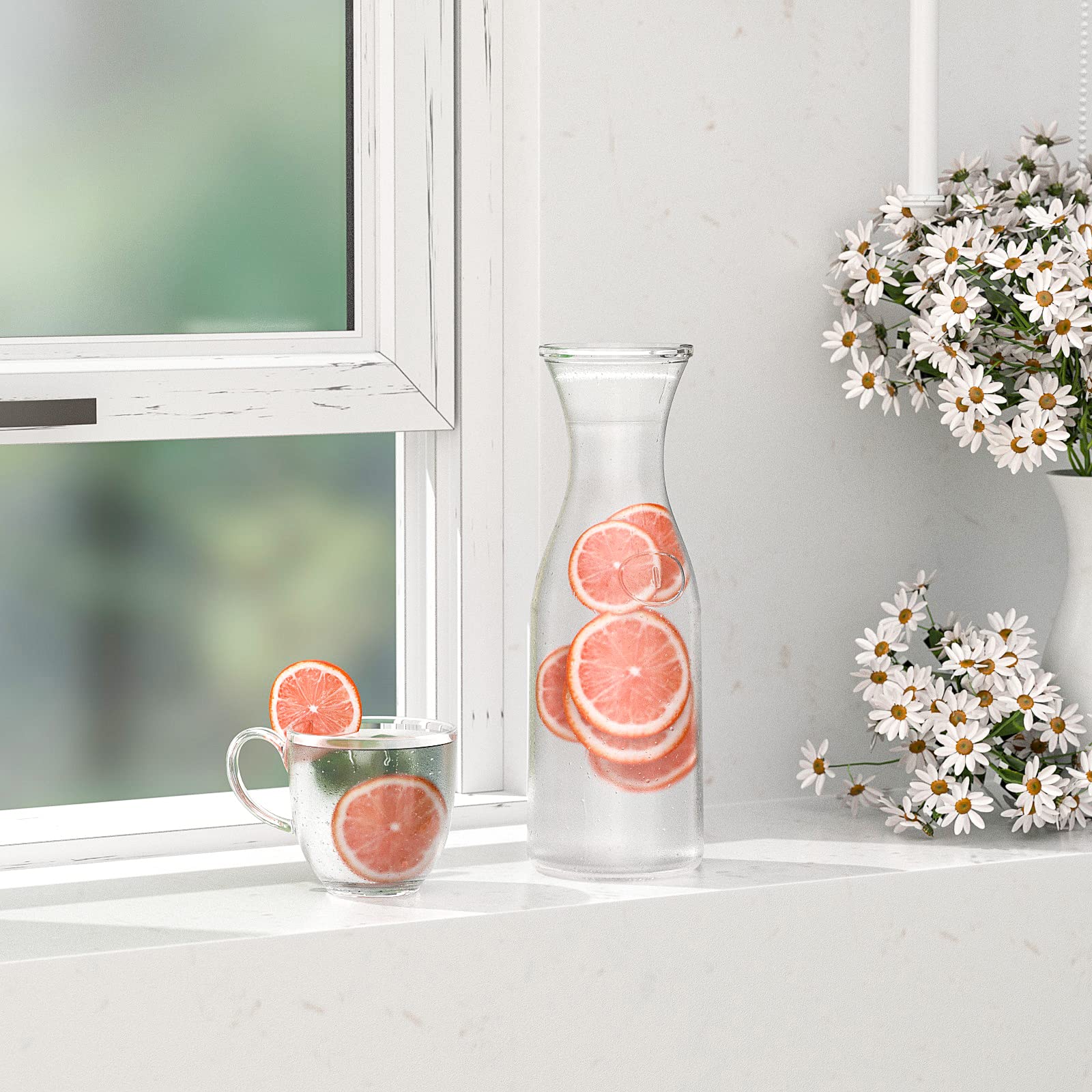 Caraffa In Vetro 1,5 L - Coperchio Sughero Pasabahce - Foto 5