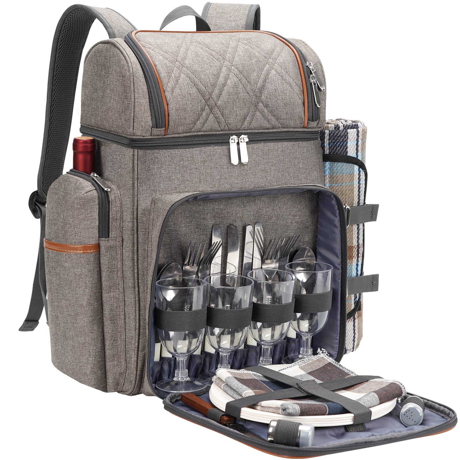 4 compartment backpack