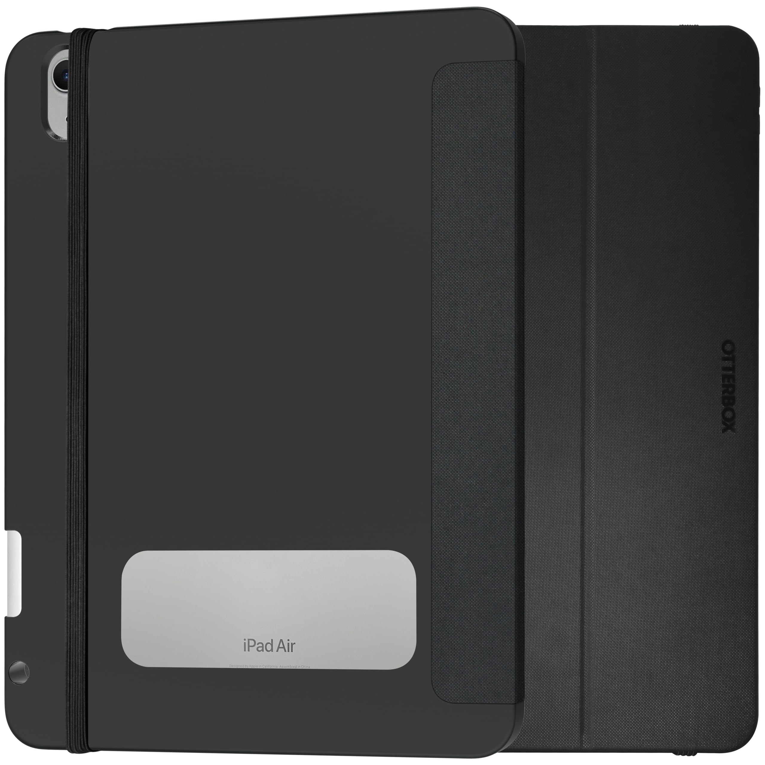 OtterBox React Folio Case for iPad Air 11" (M2/M3/M4) / iPad Air 10.9" (2022/2020), Shockproof, Drop proof, Ultra-Slim Protective Folio Case, Tested to Military Standard, Black