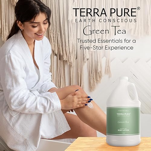 Miniatura 7 de Terra Pure Green Tea Hotel Body Lotion  1 galón  Para alquileres de hostelería y vacaciones para recargar dispensadores  (un galón)